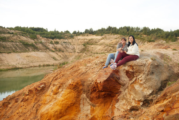 Women sitting on the nature - Photo, Image