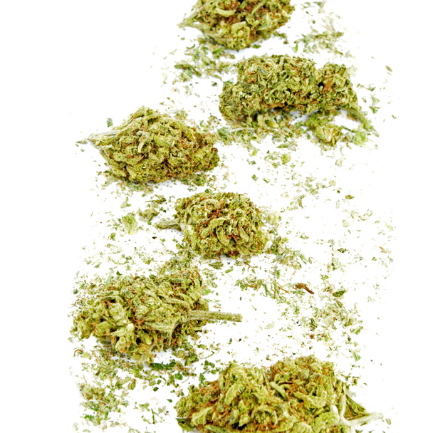 Legalización de la marihuana y el cannabis en segundo plano - Foto, Imagen