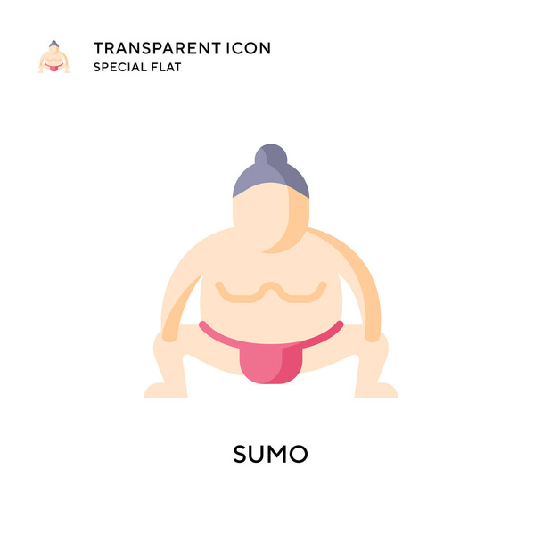 Sumo vector icon. Flat style illustration. EPS 10 vector. - Vector, Image