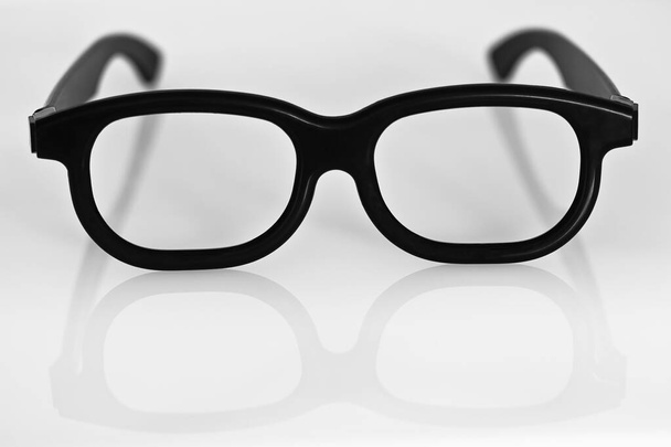 Glasses without lenses against a light background - Photo, Image