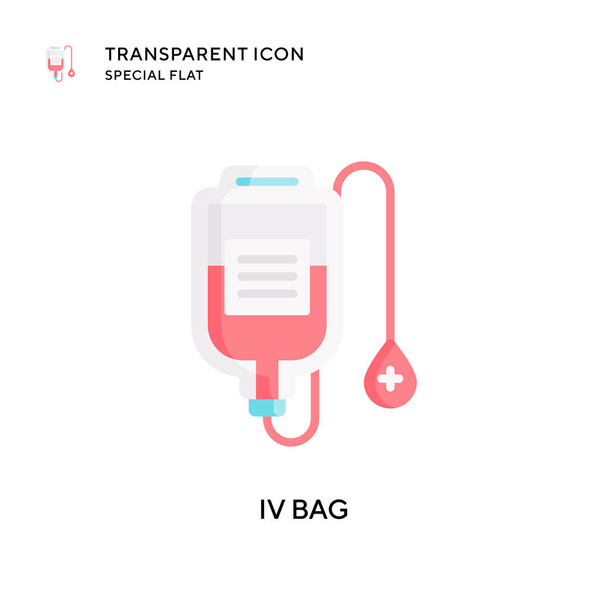 Iv bag vector icon. Flat style illustration. EPS 10 vector. - Vector, Image