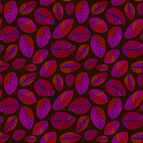 saumaton kuvio kirsikka lehdet punainen talvi - Vektori, kuva