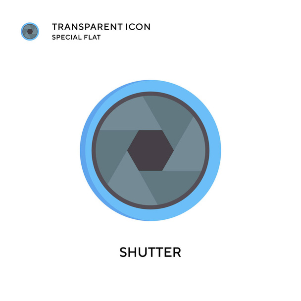 Shutter-Vektor-Symbol. Flache Illustration. EPS 10-Vektor. - Vektor, Bild