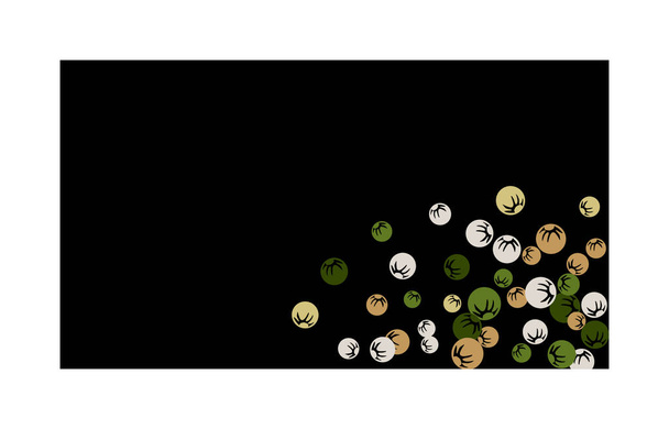 Niedliches Blumenmuster mit einfachen stilisierten Beeren für Grußkarte oder Poster. Naive Daisy Berries im primitiven Stil. Vektor-Hintergrund für Frühjahrs- oder Sommerdesign. - Vektor, Bild