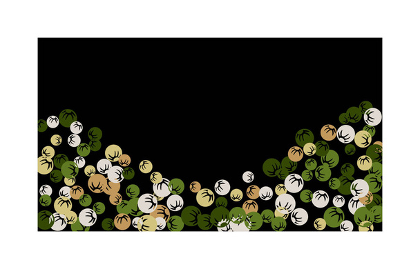 Pretty Floral Pattern with Simple Stylized Berries for Greeting Card or Poster Наївні Дейзі Беррі у примітивному стилі.  - Вектор, зображення
