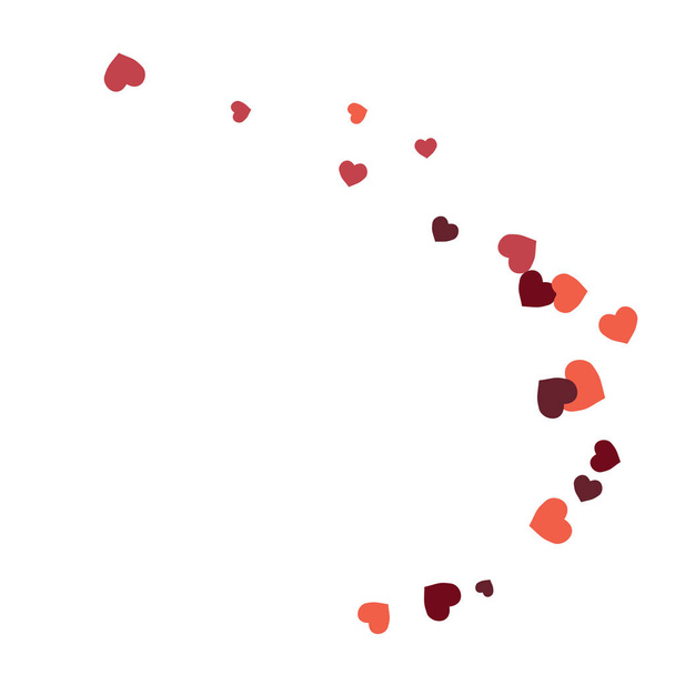 Hearts Background. Love style. Confetti texture. Romantic print. - Vector, Image