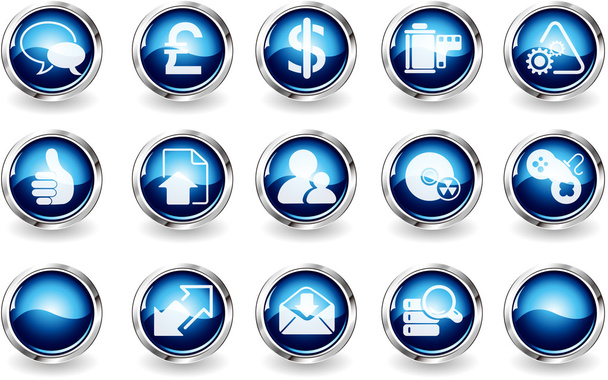 Iconen op internet - Vector, afbeelding