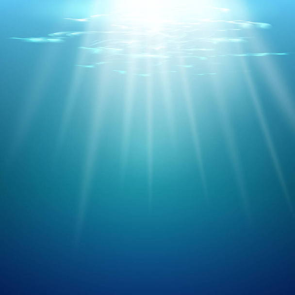 Schwimmbad mit blauem Wasser, Wellen und Highlights. - Vektor, Bild