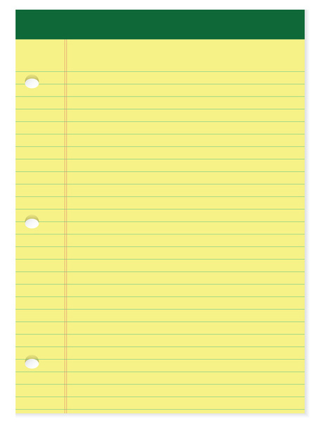 Yellow and green notepad - Vector, Image