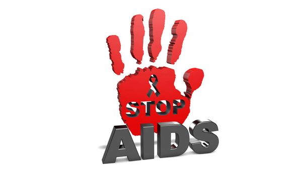 Az AIDS világnapja közeleg. Egészségügyi koncepció. - Fotó, kép