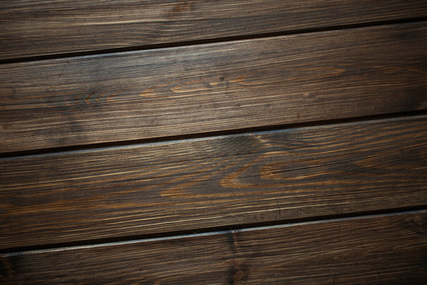 Dark textured wooden background,The surface of brown wood texture. - Photo, Image