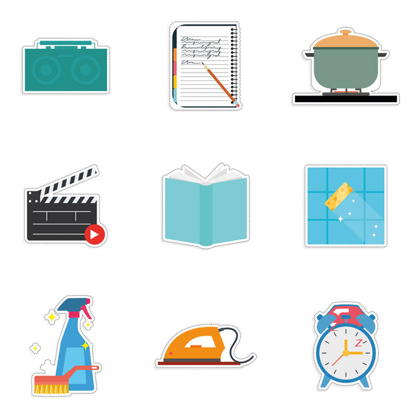 Set of housework icons - Вектор,изображение