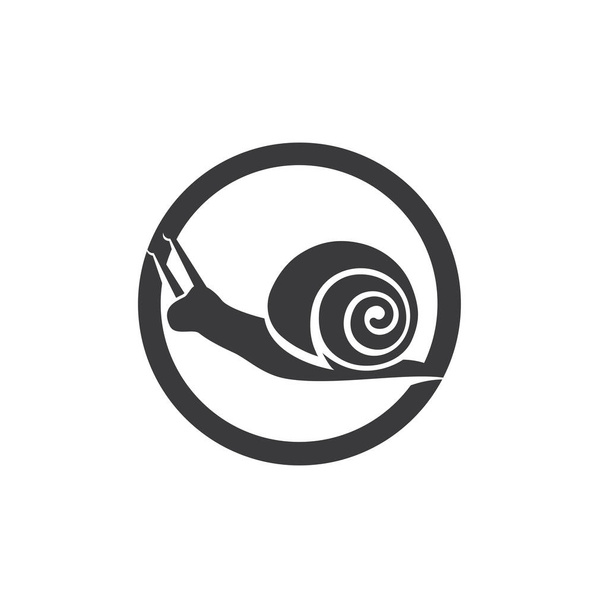 caracol logotipo animal e modelo de símbolo  - Vetor, Imagem