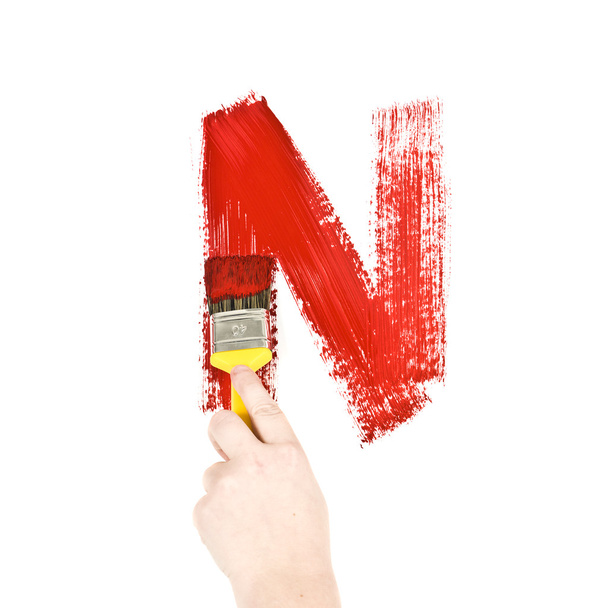 Painting Letter N - Photo, Image