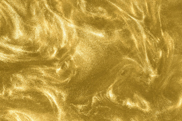 kulta keltainen glitter hohtavan maaginen bokeh tausta - Valokuva, kuva