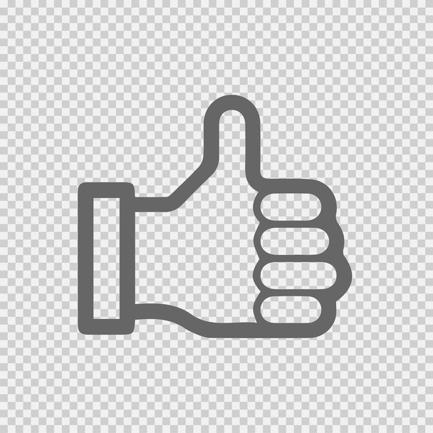 Thumb up icon. Like vector symbol. - Vector, Image