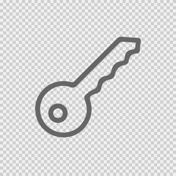 Kulcsvektor ikon eps 10. Autó kulcs egyszerű szimbólum. - Vektor, kép
