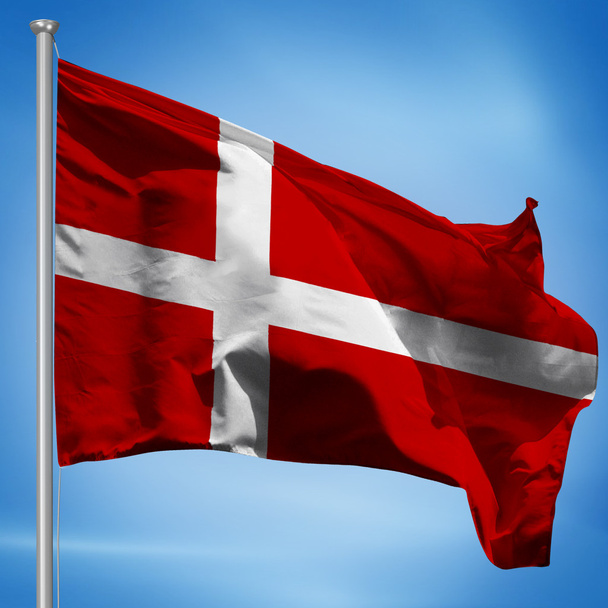 Dinamarca bandera
 - Foto, imagen