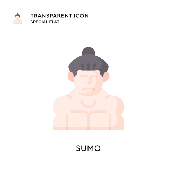 Sumo vector icon. Flat style illustration. EPS 10 vector. - Vector, Image