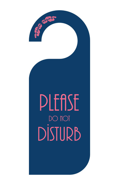do not disturb door hanger - Вектор,изображение