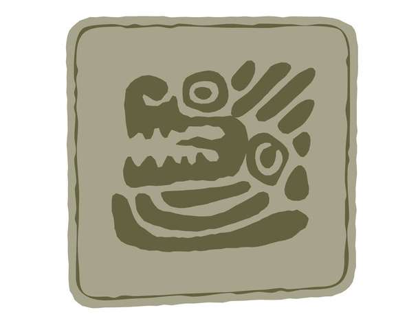 Indische Kunst. Totemsymbole. Vektorvorlage für Logo und Illustrationen - Vektor, Bild
