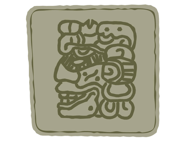 Indiai művészet. Totem szimbólumok. A logó és illusztrációk vektorsablonja - Vektor, kép
