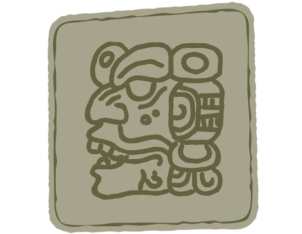 Hint sanatı. Totem sembolleri. Logo ve çizimler için vektör şablonu - Vektör, Görsel