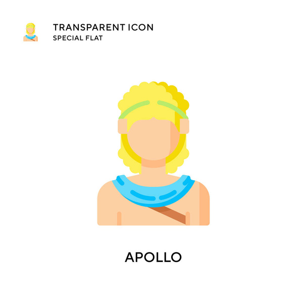 Icona del vettore Apollo. Illustrazione in stile piatto. Vettore EPS 10. - Vettoriali, immagini