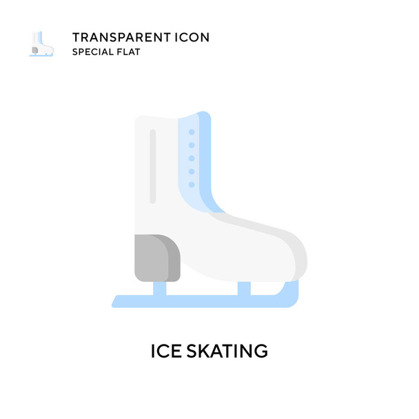 アイススケートのアイコン。フラットスタイルのイラスト。EPS 10ベクトル. - ベクター画像