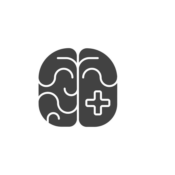 Emberi agy ikon. Orvosi szimbólum modern, egyszerű, vektor, ikon weboldal design, mobil alkalmazás, ui. Vektorillusztráció - Vektor, kép