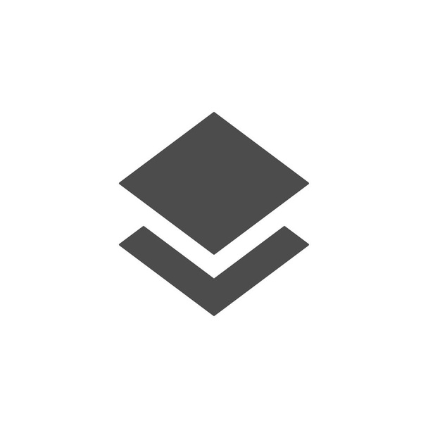 Ikona vrstev izolovaná na bílém pozadí. Panel vrstev symbol moderní jednoduché vektorové ikony pro webové stránky nebo mobilní aplikace - Vektor, obrázek
