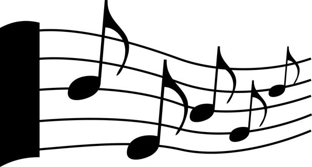 музичні ноти
 - Вектор, зображення