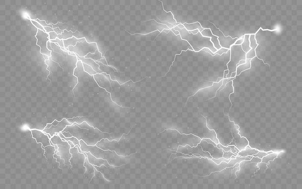 Effect lightning, lighting. - Vector, Image