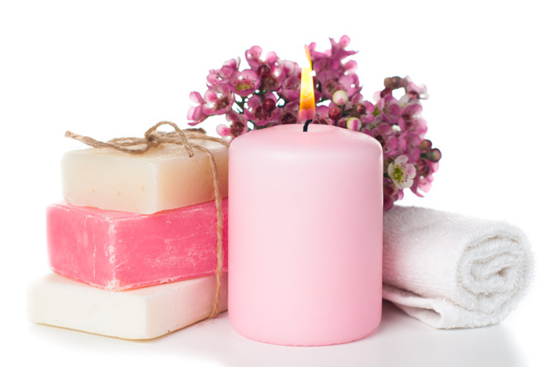 Prodotti per spa in rosa
 - Foto, immagini