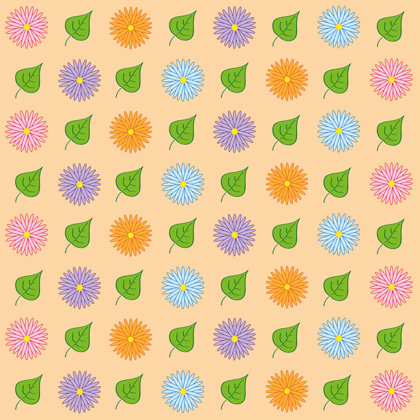 Crisantemo textura sin costura
 - Vector, imagen