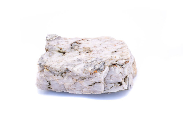 Кварцовий камінь ізольований на білому тлі
 - Фото, зображення