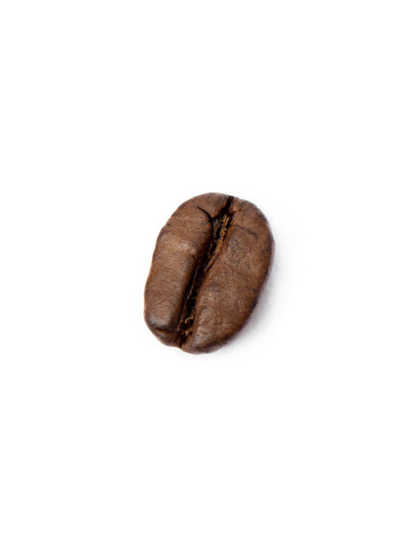 白い背景に隔離された焙煎コーヒー豆 - 写真・画像