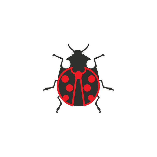 ladybird dier vector logo symbool template pictogram - Vector, afbeelding