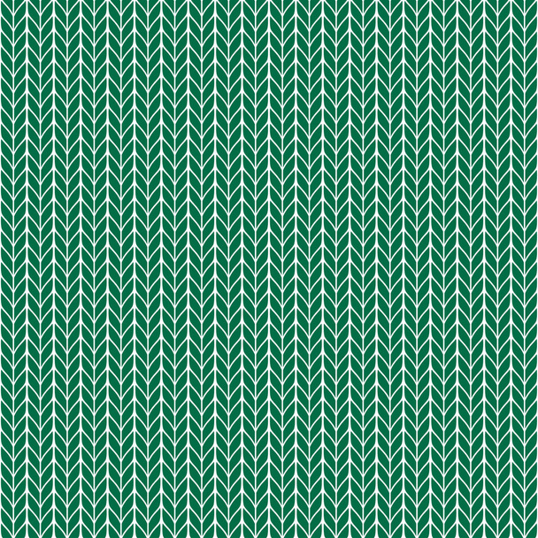 Klin w kształcie rombu bezszwowy wzór na zielonym tle - Wektor, obraz