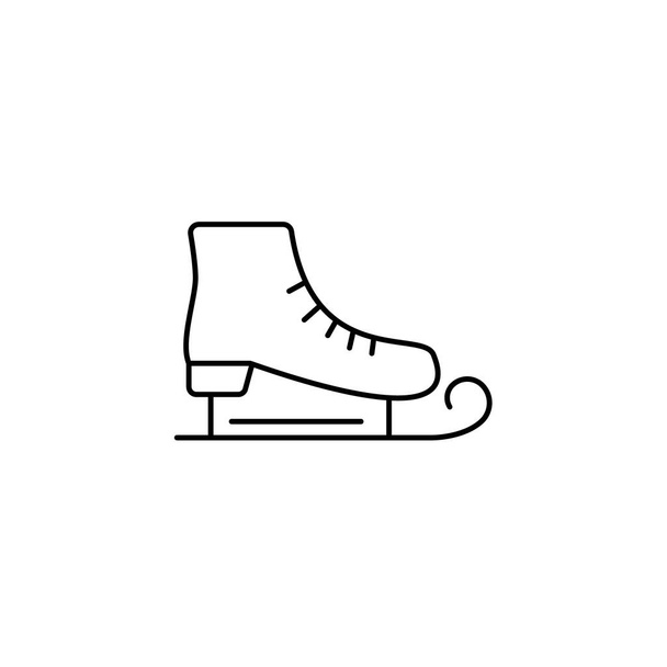 hockey skate linea stile icona vettore illustrazione design esp 10 - Vettoriali, immagini