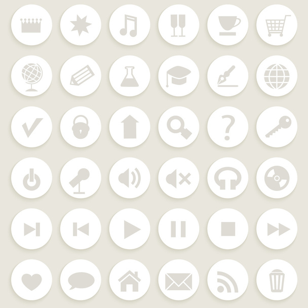 Set of web icons. - Vector, afbeelding