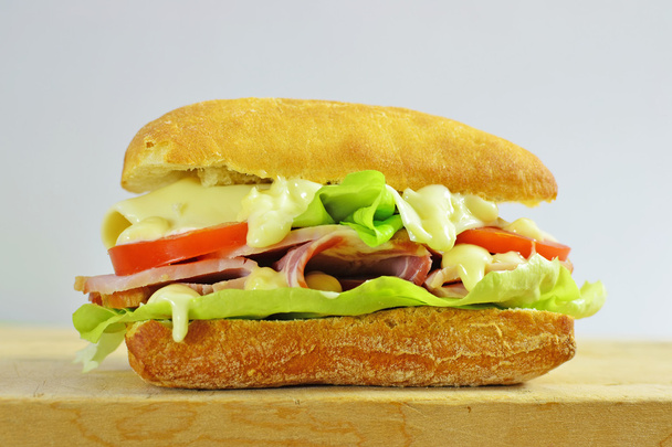 jambonlu peynirli sandviç - Fotoğraf, Görsel