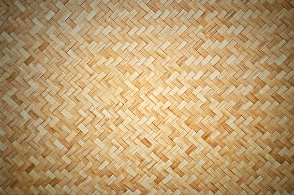 Handwerk geweven bamboe patroon voor achtergrond en decoratieve. - Foto, afbeelding