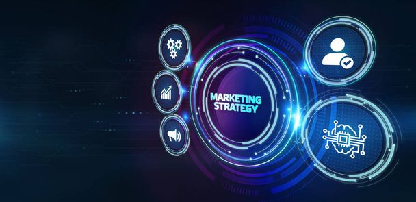 Obchodní, technologické, internetové a síťové koncepce. Digital Marketing content planning advertising strategy concept. - Fotografie, Obrázek