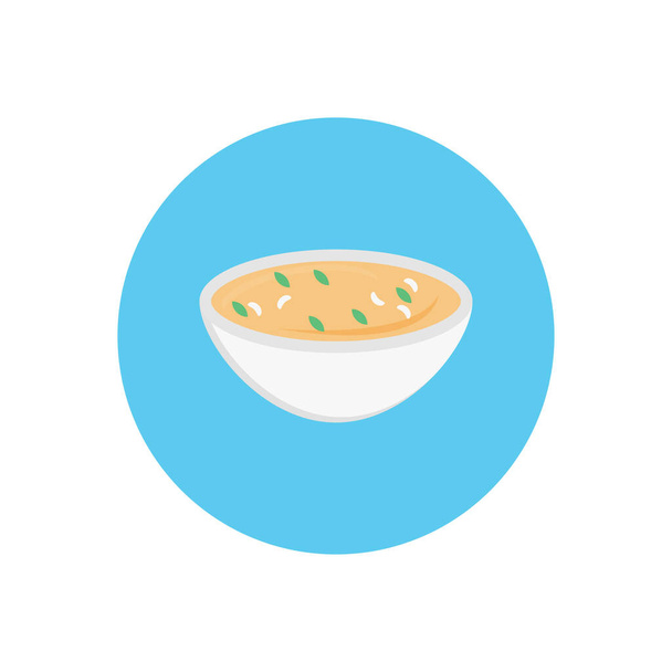 bowl vector circle flat icon - Вектор, зображення