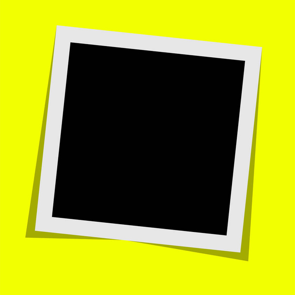 Черно-белая рамка с тенями, выделенными на белом фоне. Векторная иллюстрация - Вектор - Вектор,изображение
