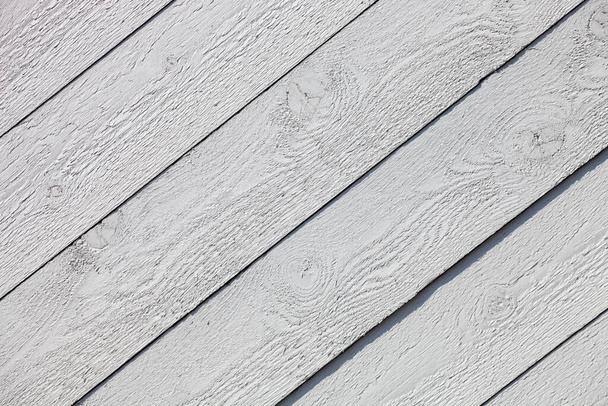 Rustic White painted wooden planks background - Foto, imagen