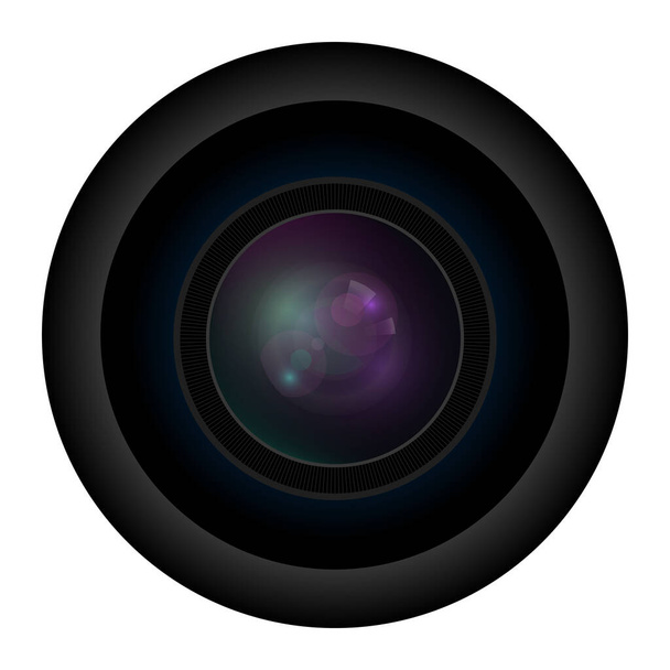 Camera photo lens. Vector illustration - Vector, Image