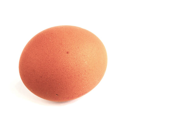 tojás fehér háttérrel, szöveges szöveggel - Fotó, kép