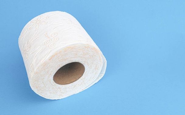 um rolo de papel higiênico vista superior - Foto, Imagem